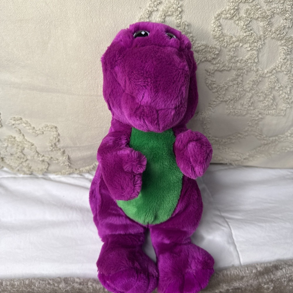 Vintage 1992 Lyons Group Barney the Dinosaur 12" Plush Purple